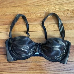 Metallic gold vintage bra size 34C